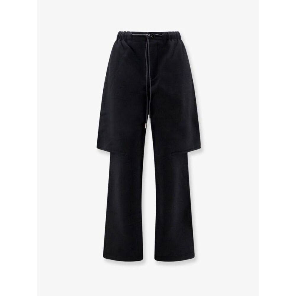 Sacai Women Cotton Trousers With A Layered Trompe L'oeil Design